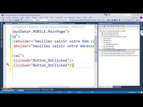 #XamarinevDays Dakar : Xamarin Forms ButtonEvent