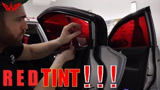 Rich Red Tint on a Nissan Maxima! (winning window tints)