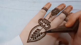 تعليم نقش الحناء هندي للمناسبات كيجي رائع جدا  للمبتدئات Beautiful henna