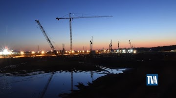 Time Lapse - Allen Combined Cycle Gas Plant Tower Crane