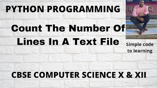 Write a function in python to count the number of lines in a text file (Hindi)