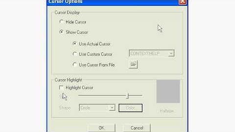 CamStudio Settings:  How To Hi-Lite & Change The Cursor Shape - DigiVidGuy