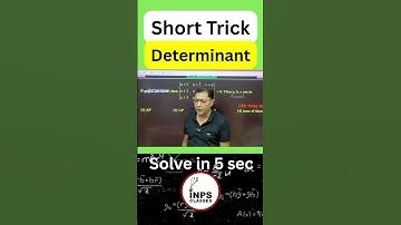🔥 Solve Determinants in Seconds! | Determinants NIMCET PYQ & NIMCET Short Trick