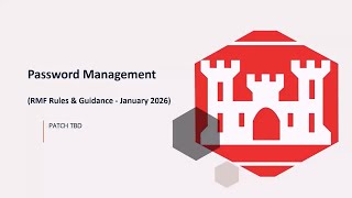 Password Management (RMF Rules & Guidance - January 2026)