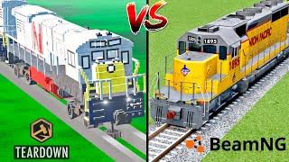 Teardown Train vs BeamNG.Drive Train