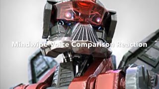Mindwipe Voice Comparison Reaction