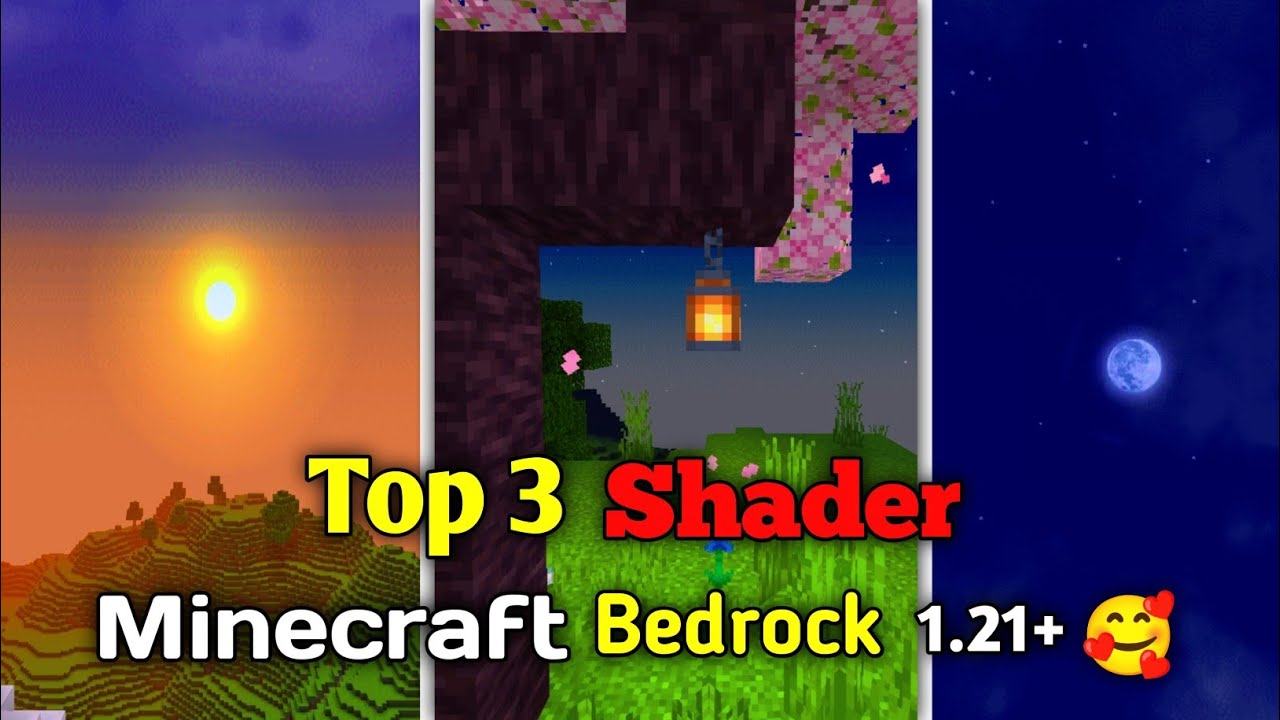 minecraft Bedrock top 3 Shader 1.21+ - YouTube
