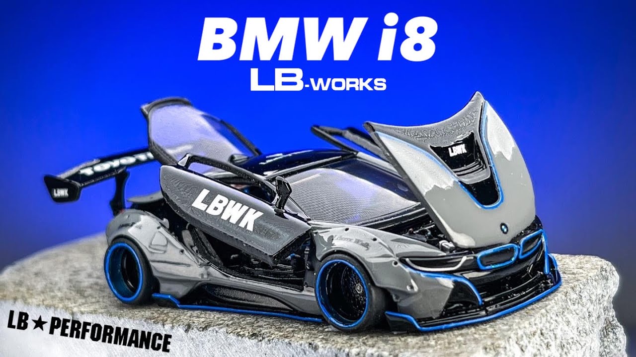 ⁣BMW i8 Libertywalk Tomica Custom Full openable doors and details