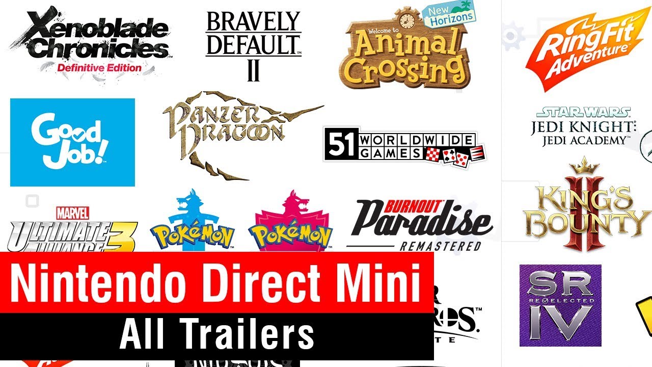 All trailers  Nintendo Direct Mini - 26 March 2020