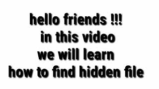 Find hidden files without any software || how to find hidden files screenshot 2