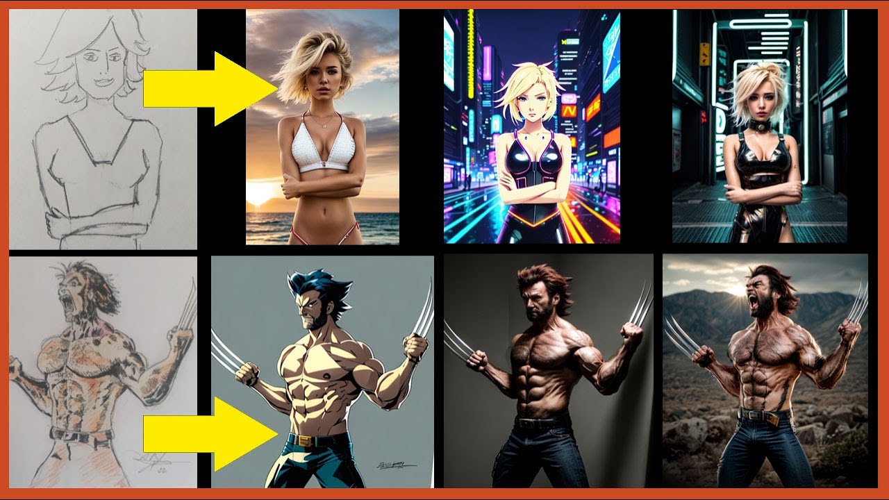 🎨De BOCETO a IMAGEN con INTELIGENCIA ARTIFICIAL 🦾 - Tutorial Prome AI - Esbozo o Bosquejo a Imagen