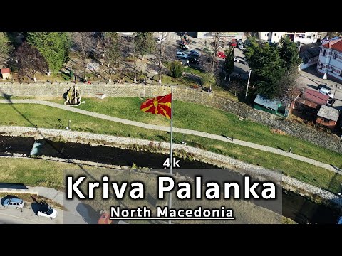 Kriva Palanka, North Macedonia by Drone (4K)