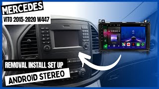 Mercedes Vito W447 Radio Removal Android Car Stereo Install Set Up
