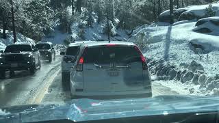 Nieve en las montañas de big bear California