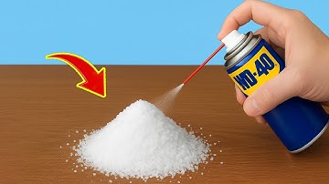 Very few people know about this amazing idea! Spray WD-40 on salt and you’ll be amazed by the resul