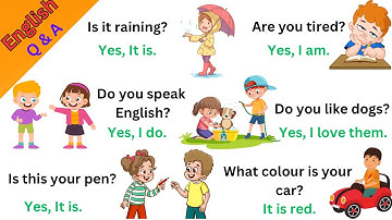 Daily Use Questions and Answers For Kids | Improve English Speaking Skills | English Practice