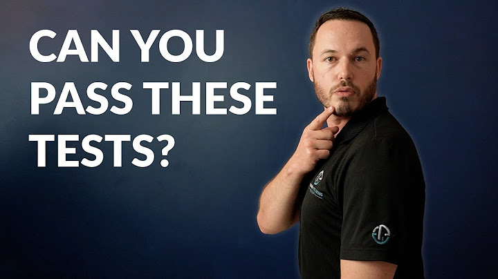 Can you pass these 8 mobility tests? If you can't then you're at risk of injury.
