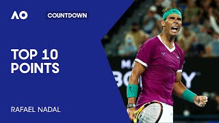 Rafael Nadal's Top 10 Points | Australian Open