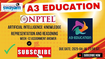 NPTEL Artificial Intelligence: Knowledge Representation and Reasoning – Week 12 Assignment Answer
