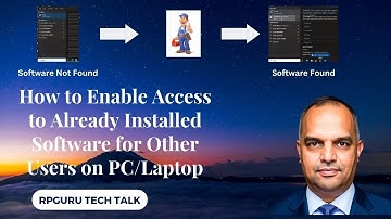 How to Enable Access to Already Installed Software for Other Users on PC/Laptop