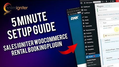 WordPress WooCommerce Rental Bookings Plugin 5 Minute Quickstart
