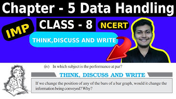 Think Discuss And Write Class 8 Chapter 5 Data Handling NCERT Topic 2023 | @padhaiaasaanhai