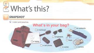 Interchange Intro Unit2 Exercise 1 Snapshot Whats In Your Bag?