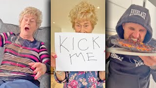 CRAZY Grandma VS Grandson!! (PRANKS)