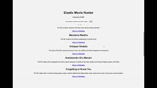 Elastic Semantic Search Demo
