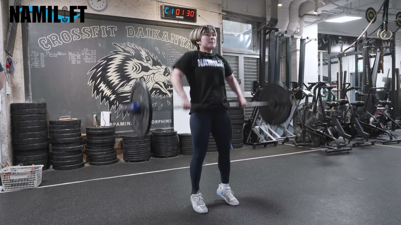 Hang Clean Panda Pull - YouTube