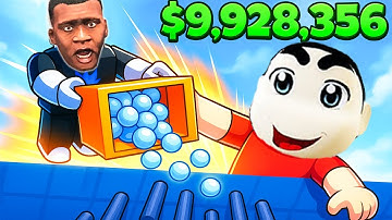 SHINCHAN NOOB vs PRO vs HACKER in BUILD THE DROPPER ROBLOX with FRANKLIN & CHOP | DREAM SQUAD