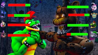 [SFM FNaF] Top 5 NIGHTMARE VR vs Fights WITH Healthbars