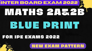 TS SENIOR INTER | MATHS 2(a) &2(b) | CHAPTERWISE WEIGHTAGE|NEW BLUEPRINT 2022 | HIMA TUTORIALS