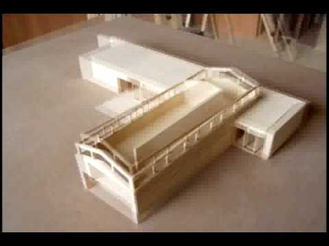 The making of the architectural wooden scale model - YouTube