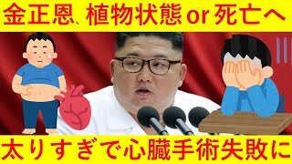【悲報】金正恩、植物状態に？関係者が明かす、太り過ぎて心臓の手術に失敗か・・・
