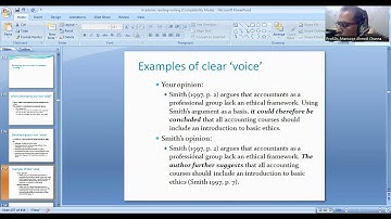 Developing your own voice in Academic Writing