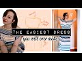 How to sew the easiest dress ever! | Dressmaking for beginners