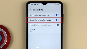 How to Delete screenshot after sharing from the toolbar on Samsung A04s Android 13