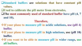 Standard Buffers That are Used in pH Meter Calibration
