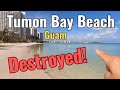 Typhoon mawar destroys tumon bay beach vibe  ep 309