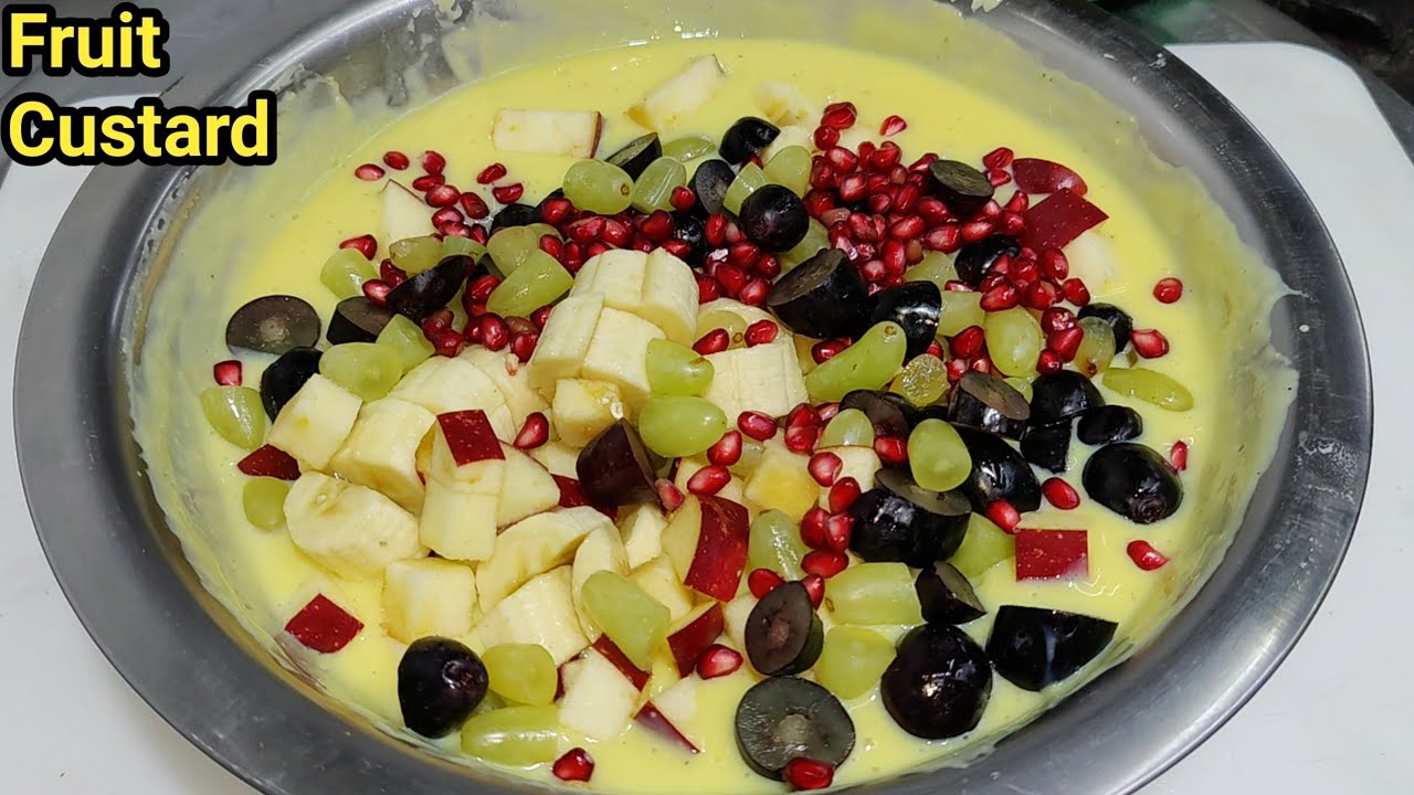 स्वादिष्ट और हेल्दी फ्रूट कस्टर्ड बनाने का आसान तरीका |Fruit Custard Recipe |Fruit Cream |Chef Ashok