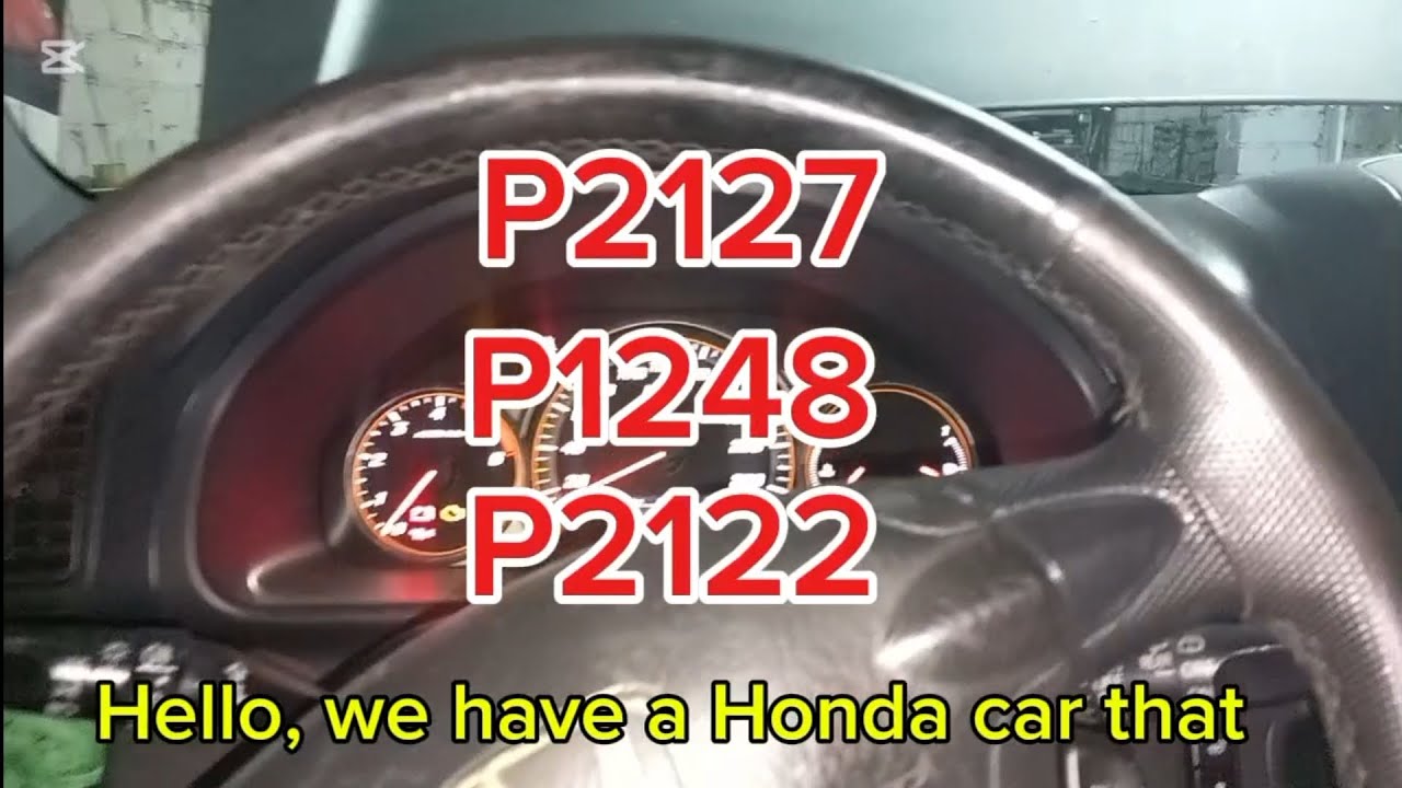 HONDA CR-V, 2006.Accelerator pedal position sensor (APP)...P2127,P1248,P2122.