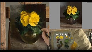 Painting Primulas part two