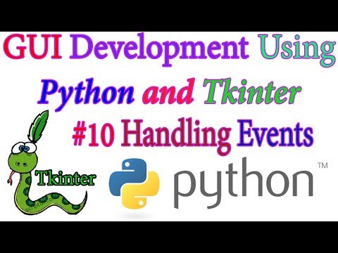 Handling Events in a Tkinter GUI - Python GUI using Tkinter In Hindi #10