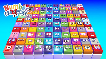 Numberblocks Cube Step Squad 1 - 100 Song - Counting Big Numbers Easily!