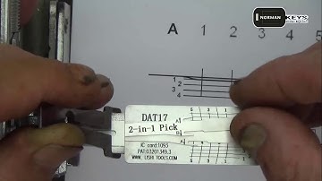 Demo operation video of Lishi tool DAT17  2-in-1 Auto Pick and Decoder