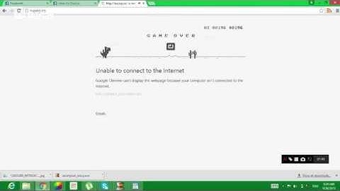 How to play simple dinosaur game offline with no internet access and using chrome   YouTube