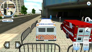 Roof Jumping Ambulance Simulator - Rooftop Stunts Rescue mission Android Gameplay screenshot 1