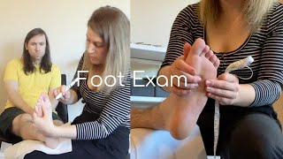 Foot Exam with  Measuring, Molding and Fitting for Orthotics