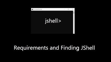 JShell - Requirements and How to Find JShell